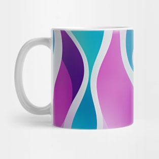 Elegant Sharp and Wavy Structure - Abstract Geometric Pattern Mug